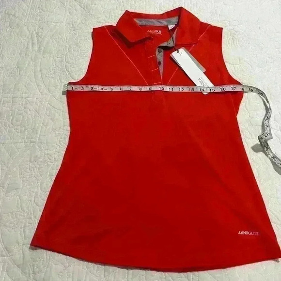 New‎ ANNIKA Orange Golf Shirt - Size S/P - Picture 4 of 6